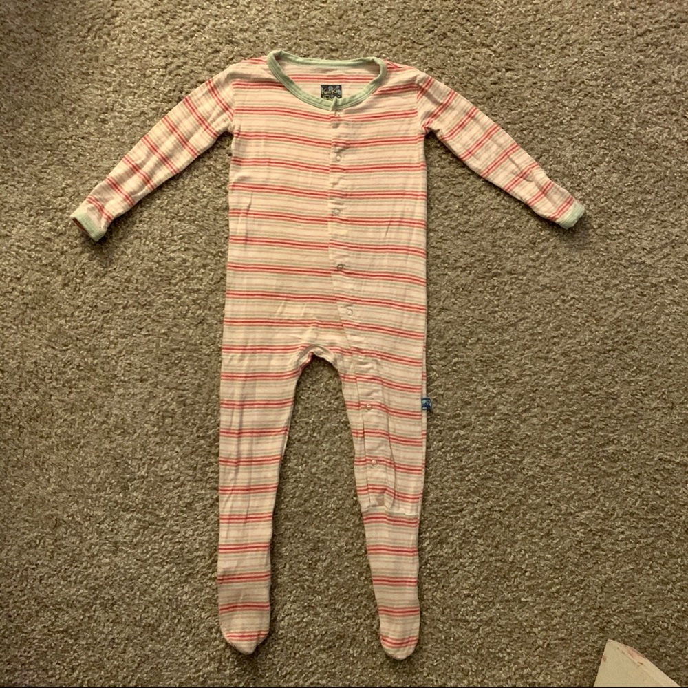 ✨Kickee Pants Desert Stripe Footie